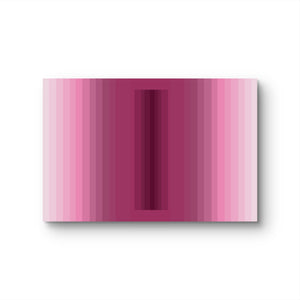 large pink ombre wall art for contemporary interiors